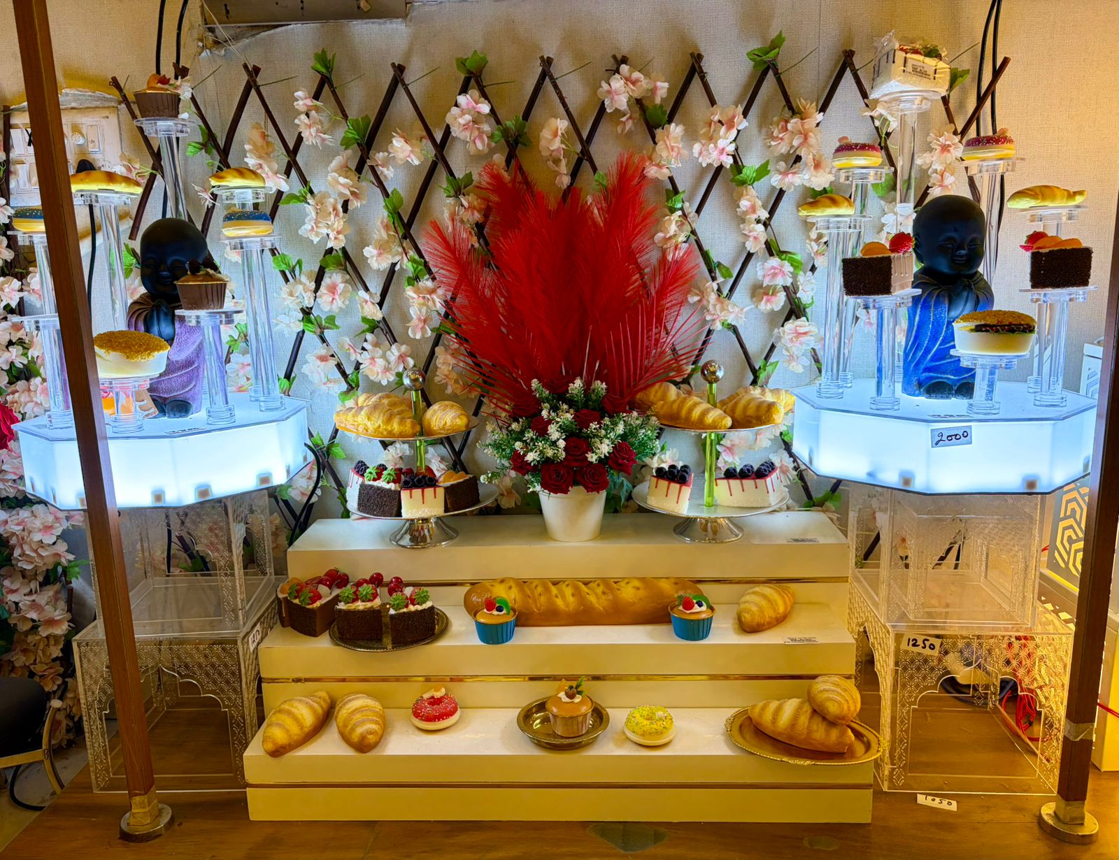 Catering décor display setup